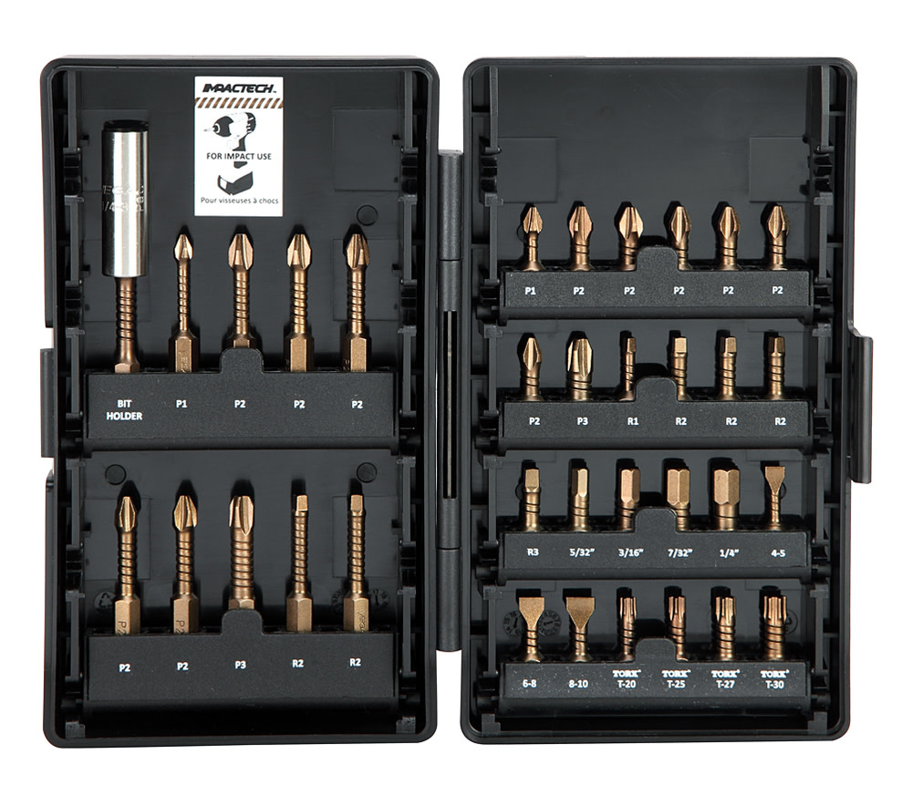 Vega 34pc Impactech Driver Bit Set - Ascmtools