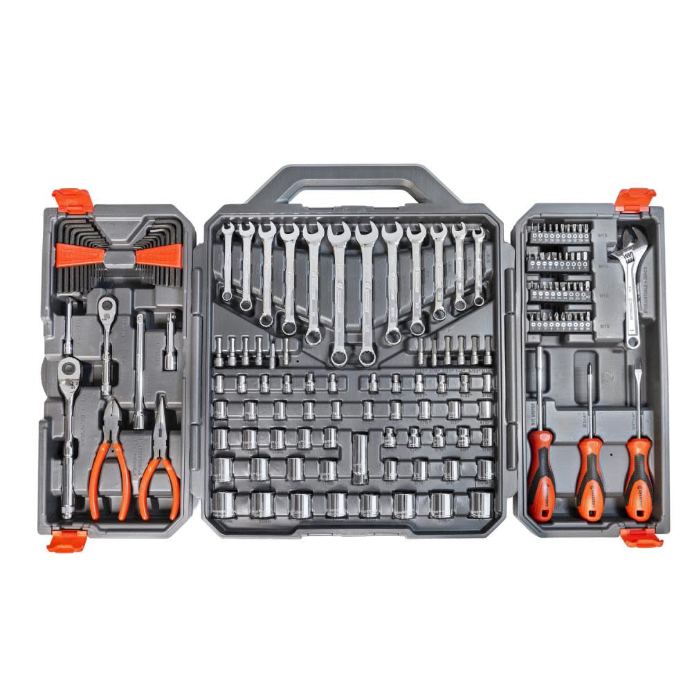 Crescent 150 Pc. 1/4″ and 3/8″ Drive 6 Point SAE/Metric Professional Tool Set - Ascmtools