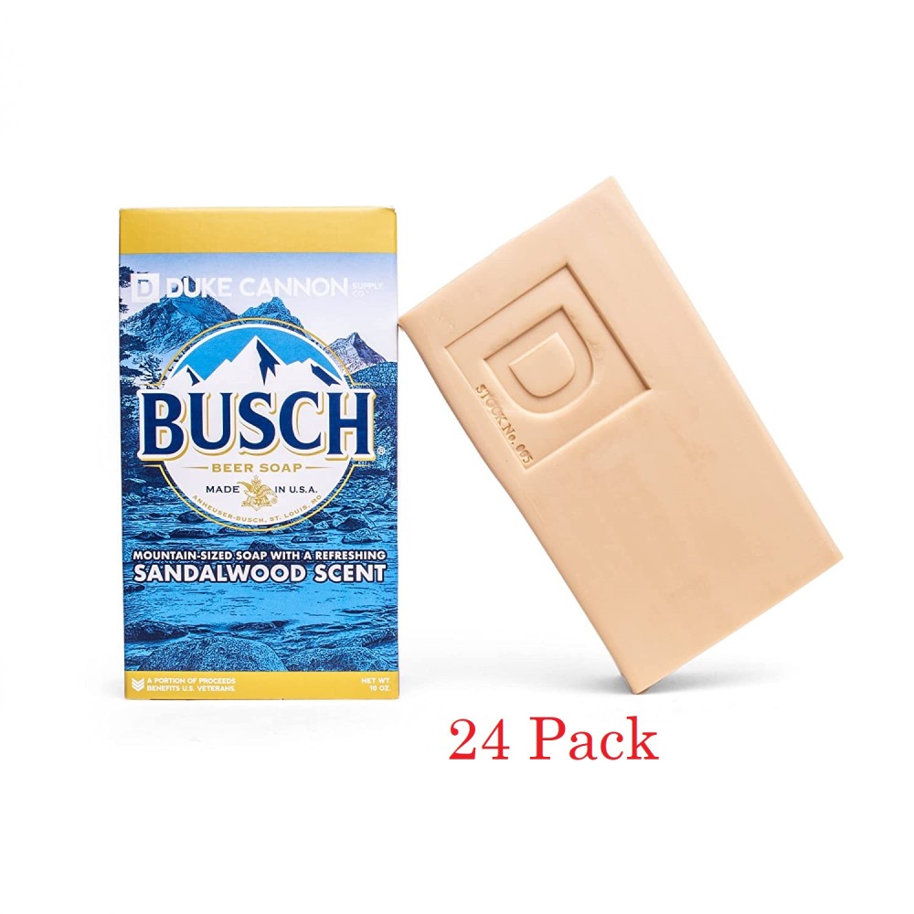 Duke Cannon 10oz Mountain Sized Busch Beer Soap 24pk - Ascmtools