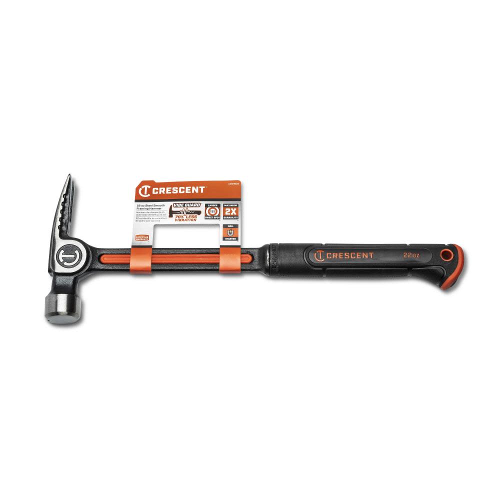 Crescent Framing Hammer 22oz Steel Smooth Face - Ascmtools