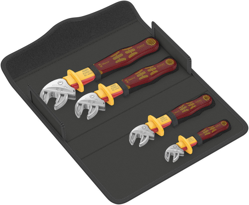 Wera Tools 4pc VDE-Insulated Self-Setting Spanner Set - Ascmtools