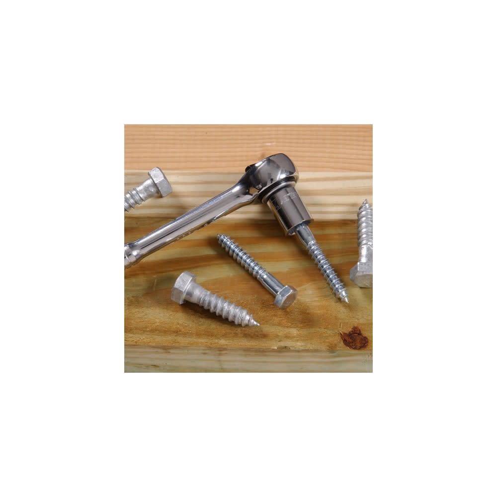Hillman 1/4-20 x 5″ Zinc Hex Lag Screw 100pk - Ascmtools