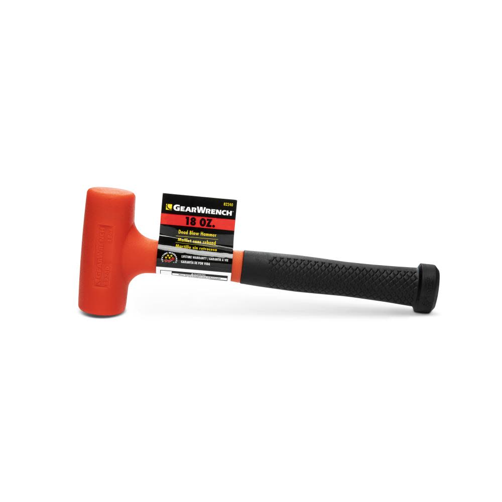 GEARWRENCH Dead Blow Hammer Polyurethane Head 18 oz - Ascmtools