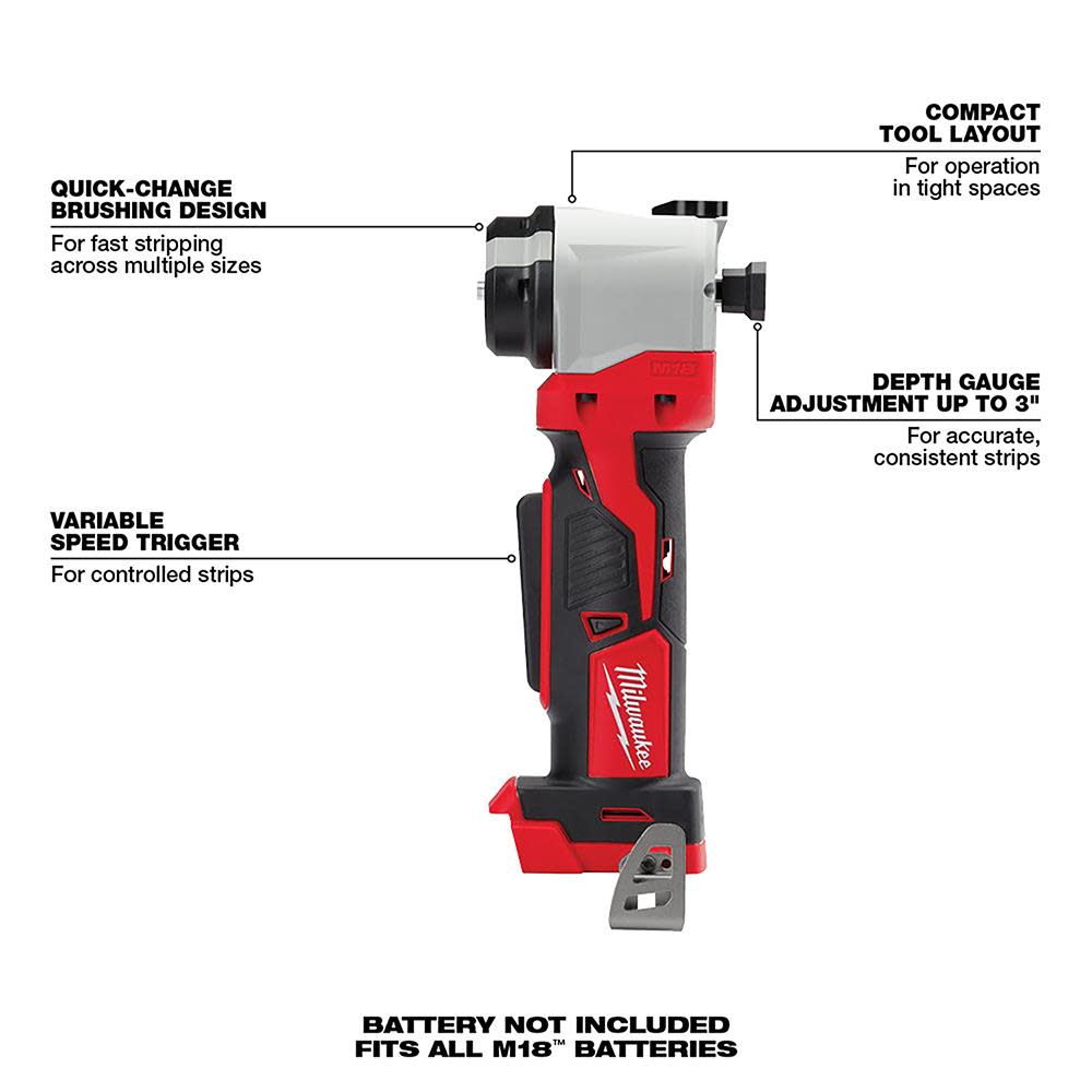 Milwaukee M18 Cable Stripper (Tool-Only) - Ascmtools