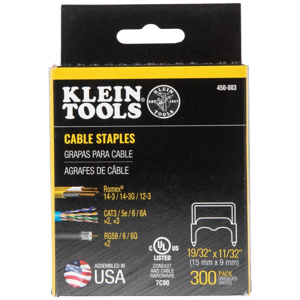 Klein Tools 19/32″ x 11/32″ Insulated Staples – 300 Pack - Ascmtools