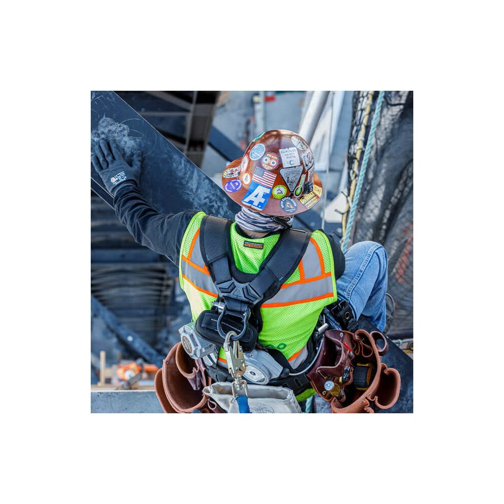 Falltech 3D Belted Full Body Harness with QC Chest Buckle XL - Ascmtools