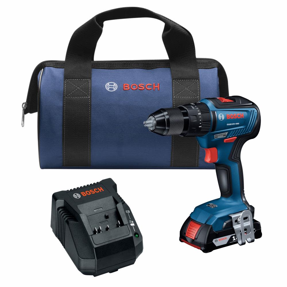 Bosch 18V EC 1/2″ Hammer Drill/Driver Kit - Ascmtools
