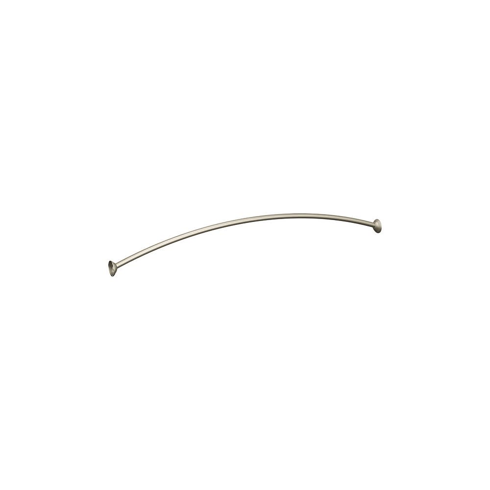 Moen Shower Rod Brushed Nickel 72″ Adjustable Curved - Ascmtools