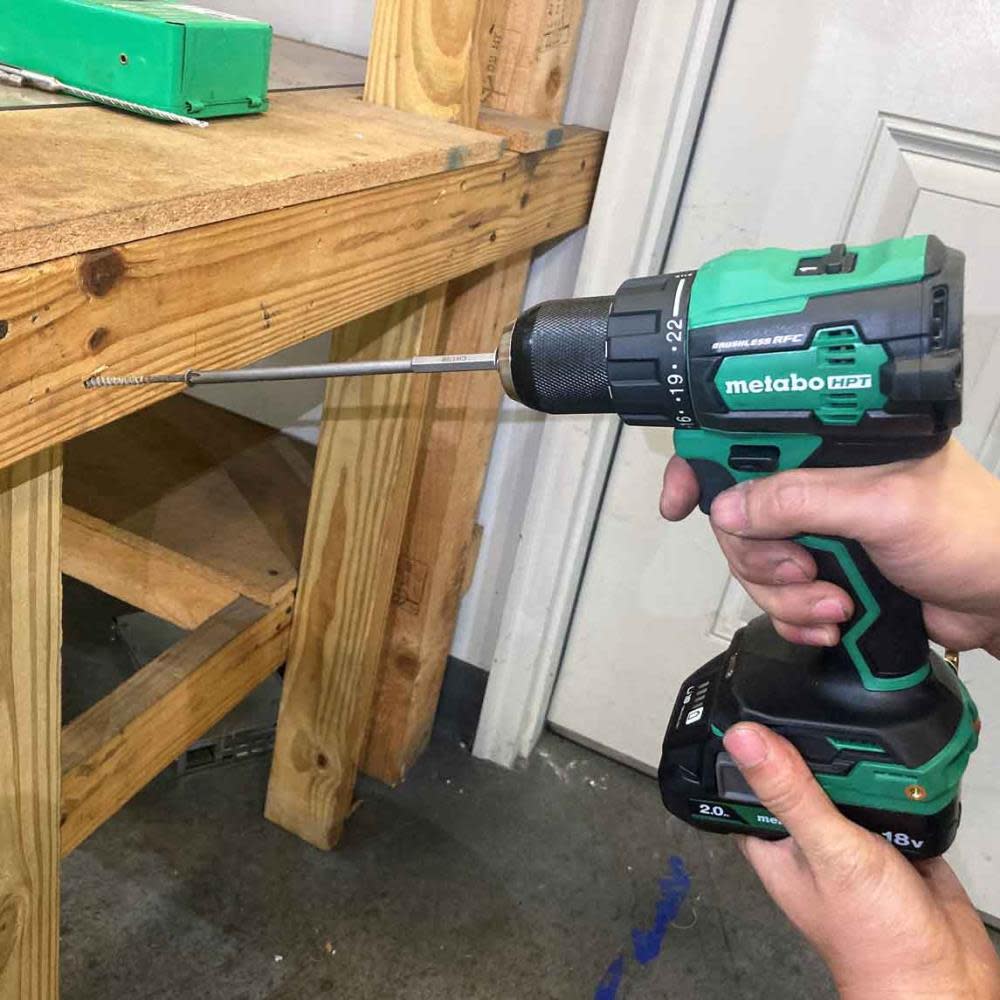 Metabo HPT 18V MultiVolt Cordless Brushless Hammer Drill Kit (2 x 2.0Ah) - Ascmtools