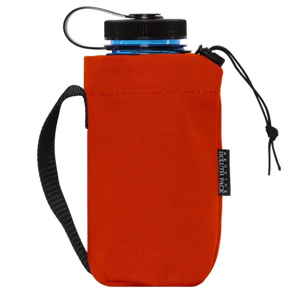 Duluth Pack Orange Canvas Water Bottle Pouch - Ascmtools