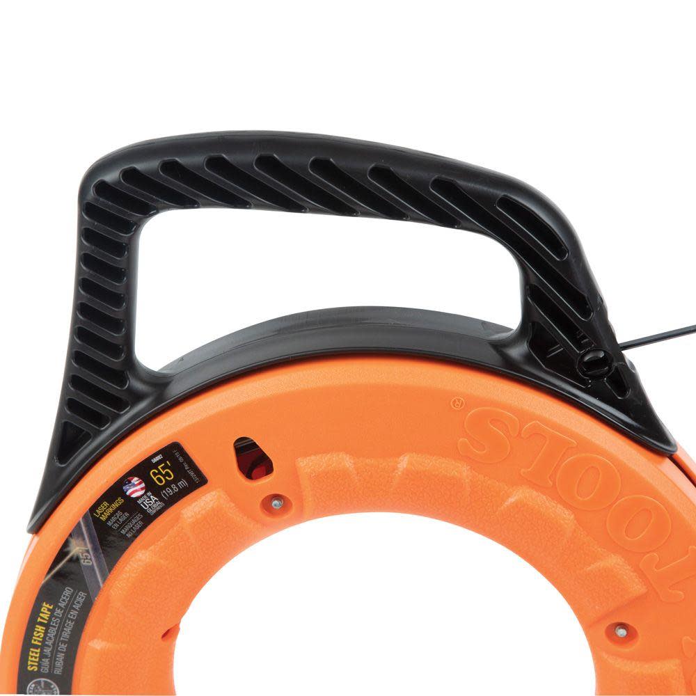Klein Tools 1/8″ Wide Steel Fish Tape 65 ft - Ascmtools