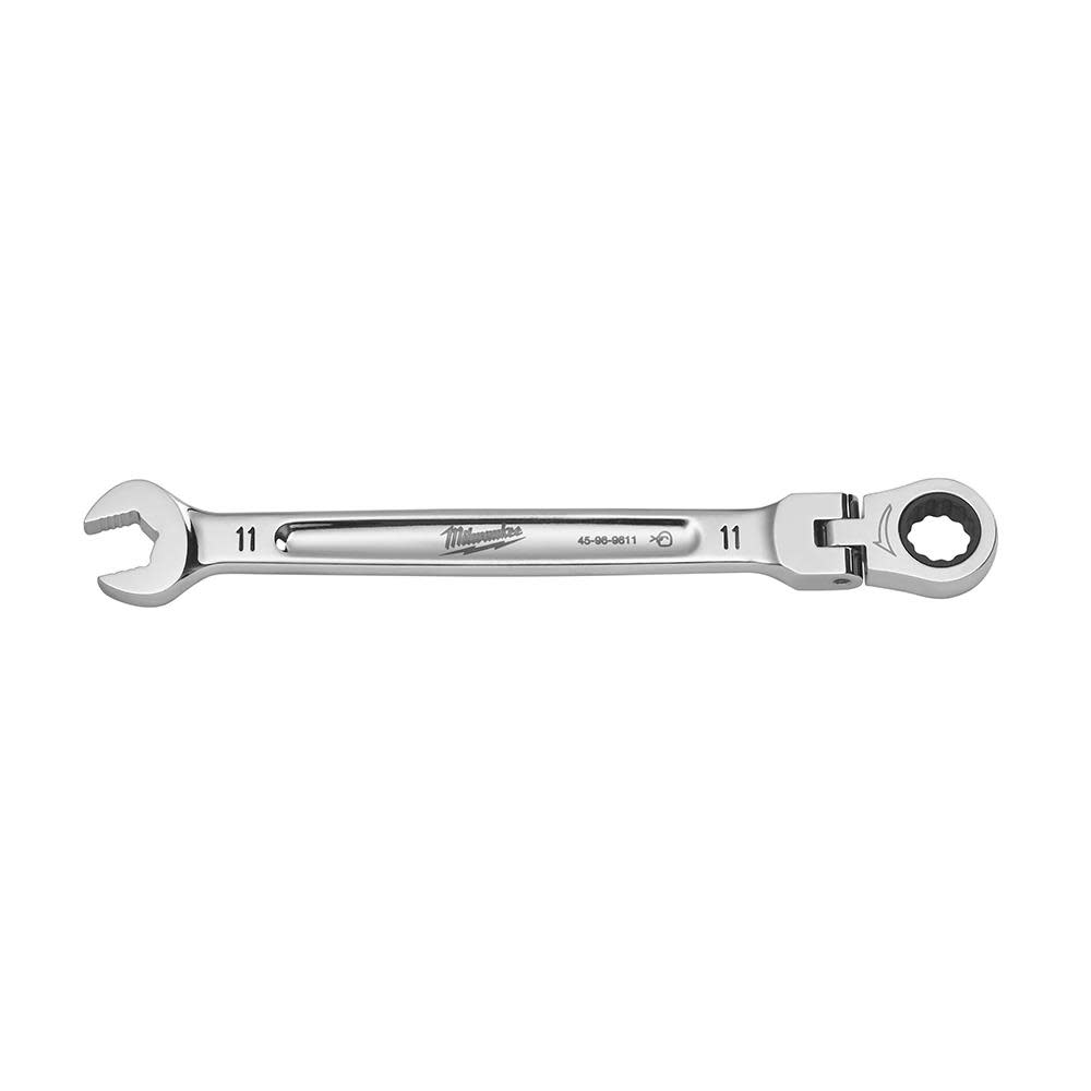 Milwaukee Combination Wrench Flex Head Ratcheting 11mm - Ascmtools