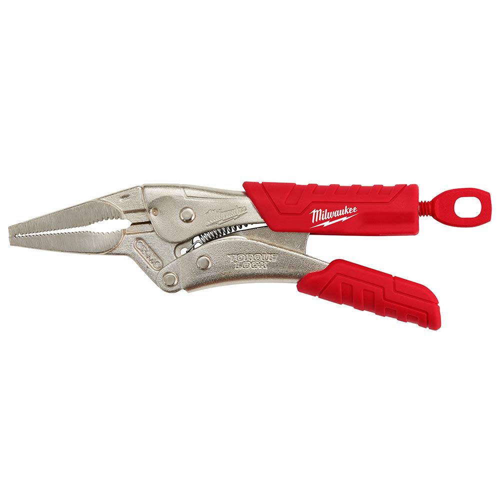 Milwaukee 6 in. TORQUE LOCK Long Nose Locking Pliers With Grip - Ascmtools