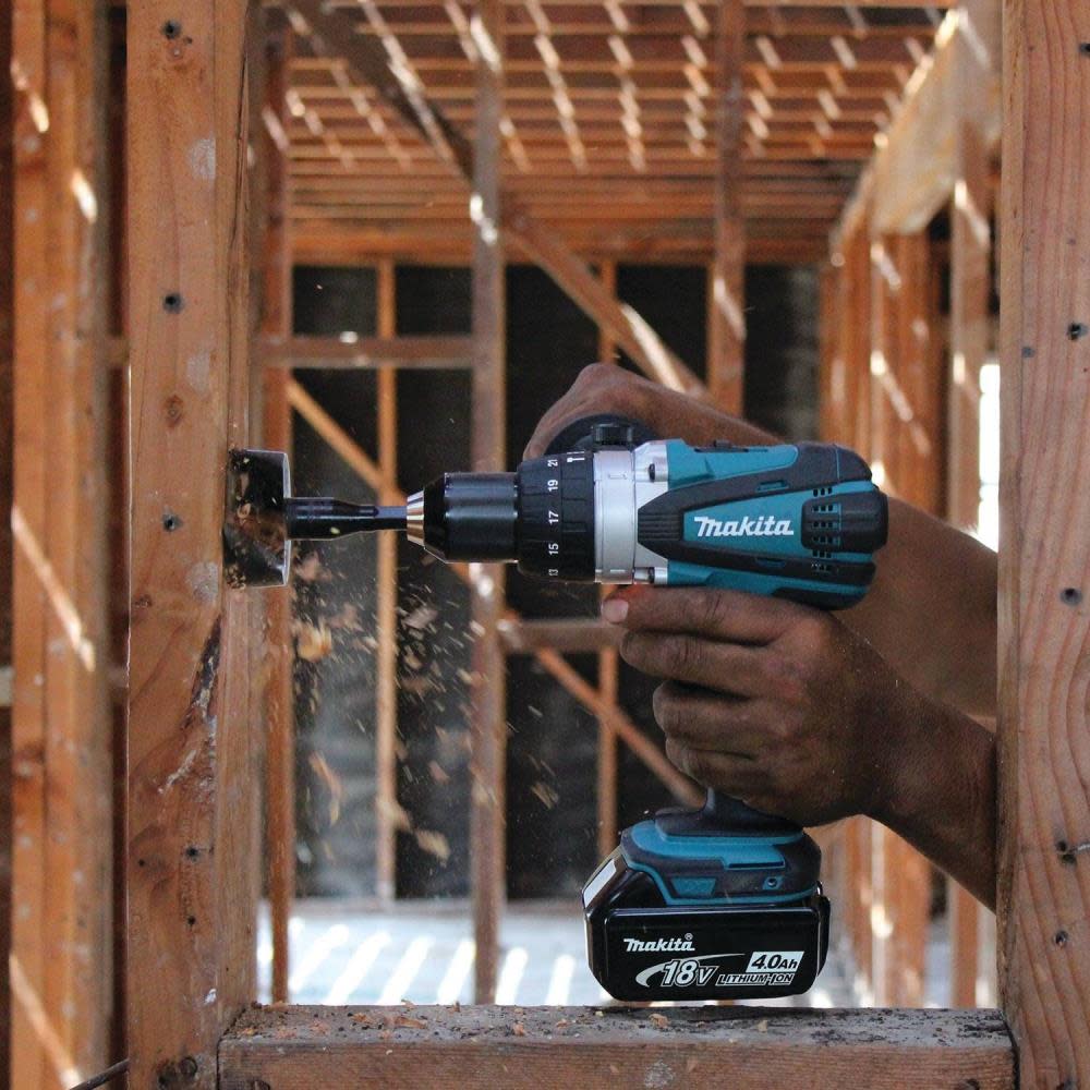 Makita LXT 18 Volt Lithium-Ion Cordless 1/2 in. Hammer Driver-Drill Kit - Ascmtools
