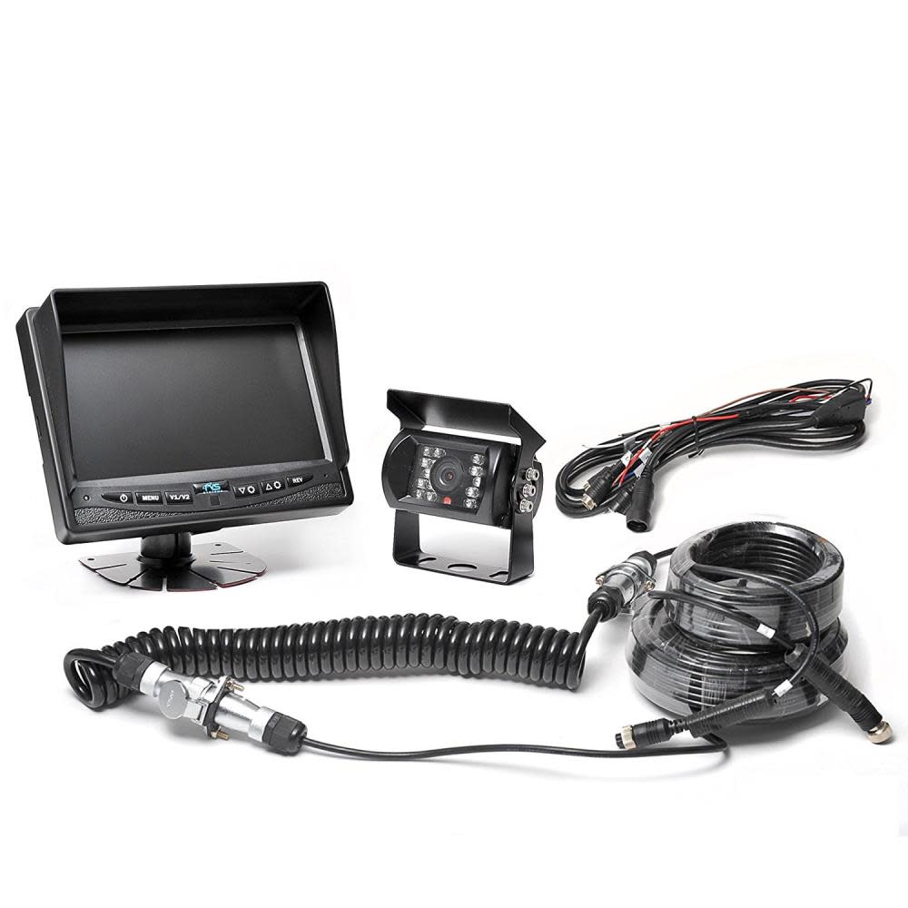 Rear View Safety Backup Camera System with Trailer Tow Quick Connect Kit - Ascmtools