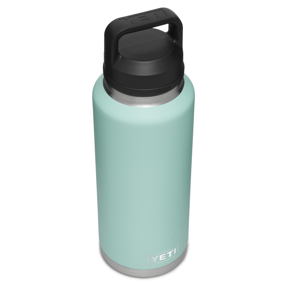 Yeti Rambler Bottle with Chug Cap 46oz Seafoam - Ascmtools