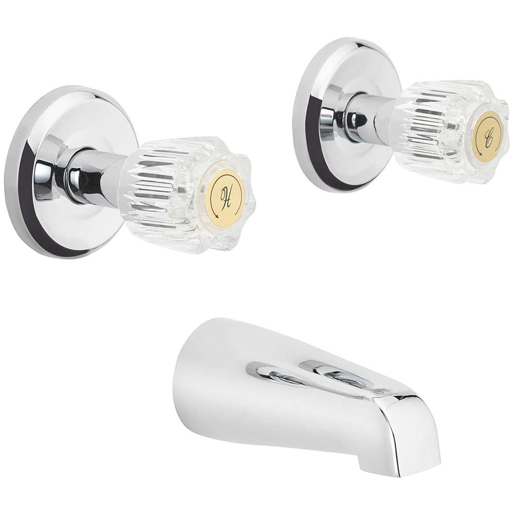 Oakbrook Bath Faucet Two Handle Chrome - Ascmtools