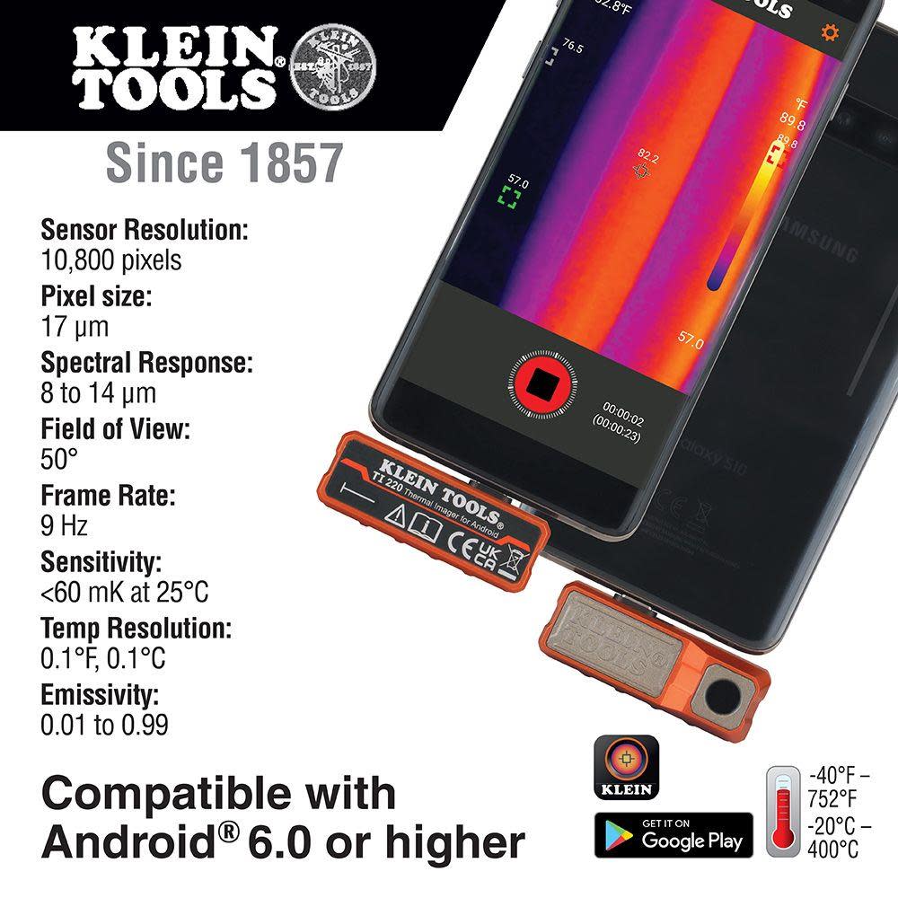 Klein Tools Thermal Imager for android Devices - Ascmtools