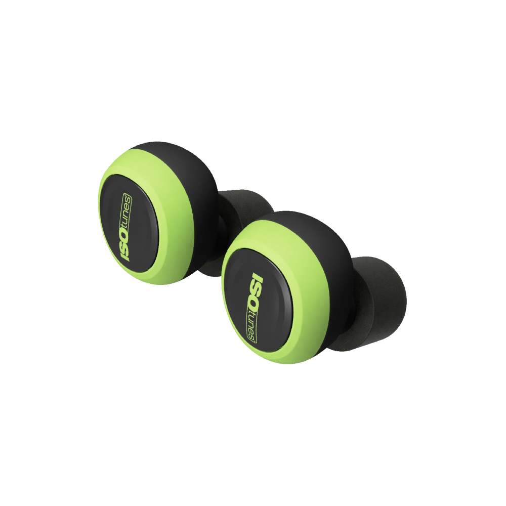 ISOtunes 2.0 True Wireless Bluetooth Earbud Safety Green - Ascmtools