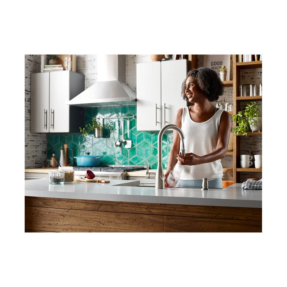 Moen Arlo Pulldown Kitchen Faucet with Sensor Spot Resist Stainless - Ascmtools