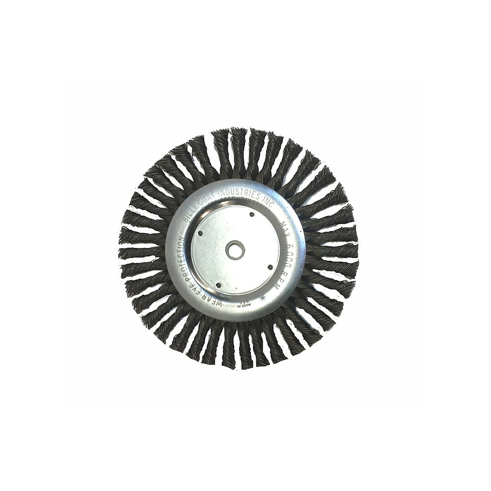 Billy Goat Premium Wire Wheel Brush 8″ for Grazor Crack Chaser - Ascmtools