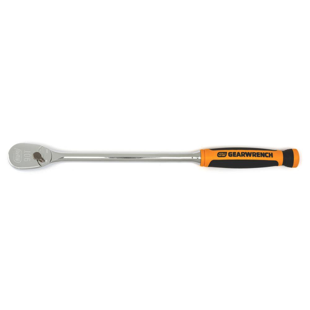 GEARWRENCH 3/8″ Drive 90 Tooth Long Handle Dual Material Teardrop Ratchet 13″ - Ascmtools