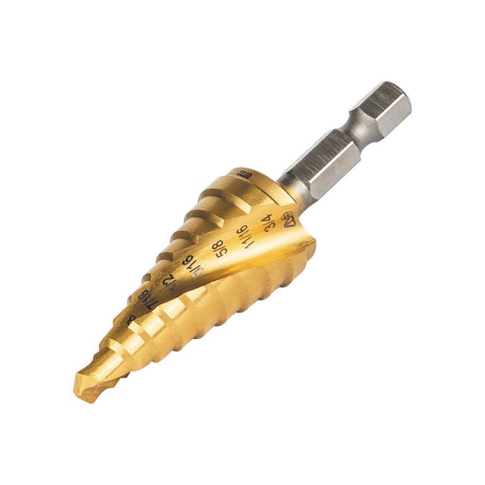 Klein Tools 1/4″ to 3/4″ Step Drill Bit VACO - Ascmtools