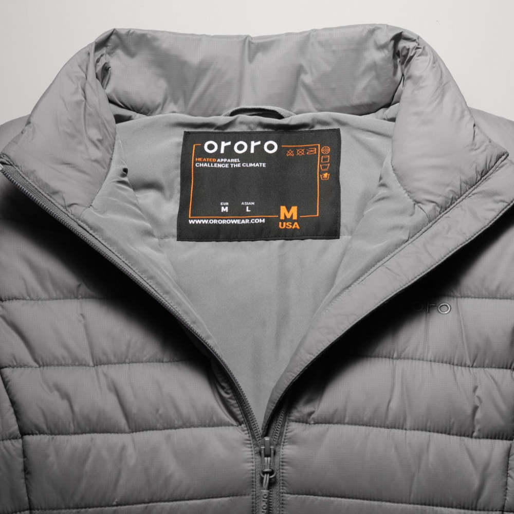 ORORO Womens Gray Classic Heated Vest Kit XS - Ascmtools