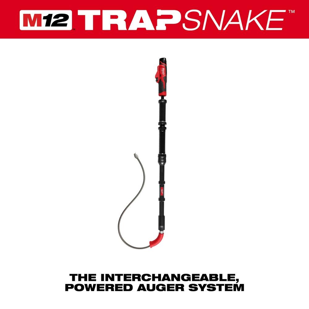 Milwaukee M12 TRAPSNAKE 6′ Toilet Auger Kit - Ascmtools