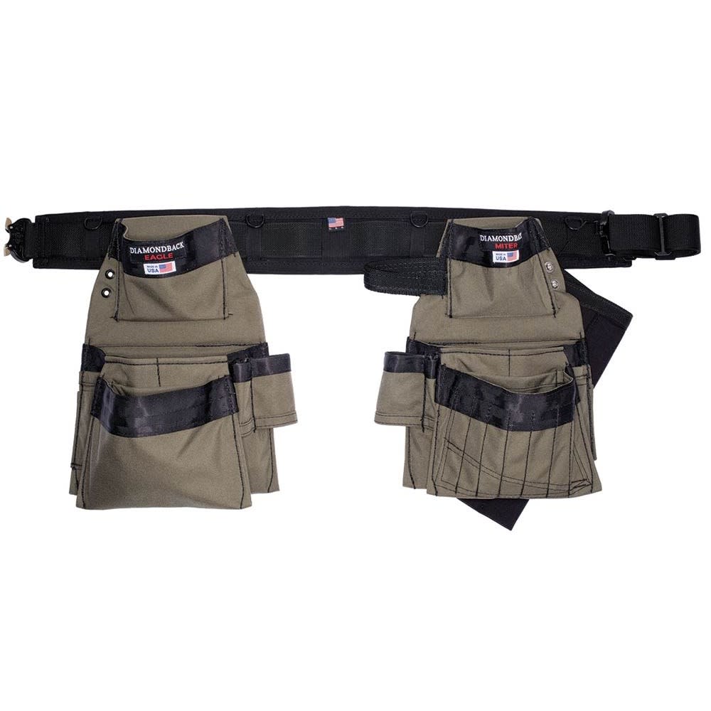 Diamondback Toolbelts 4″ Large Ranger Green Artisan Tool Belt - Ascmtools