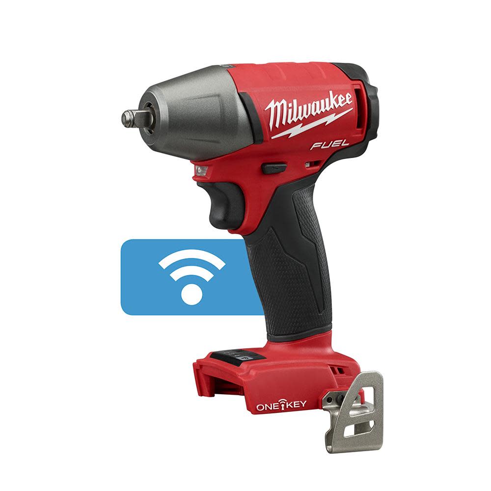 Milwaukee M18 FUEL 3/8 in. Compact Impact Wrench with Friction Ring with ONE-KEY - Ascmtools