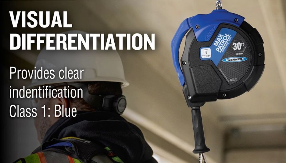 Werner 30′ Max Patrol Self-Retracting Lifeline Galvanized Cable - Ascmtools