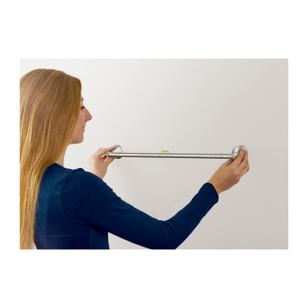 Moen Tiffin Brushed Nickel 24″ Towel Bar with Press & Mark Stamp - Ascmtools