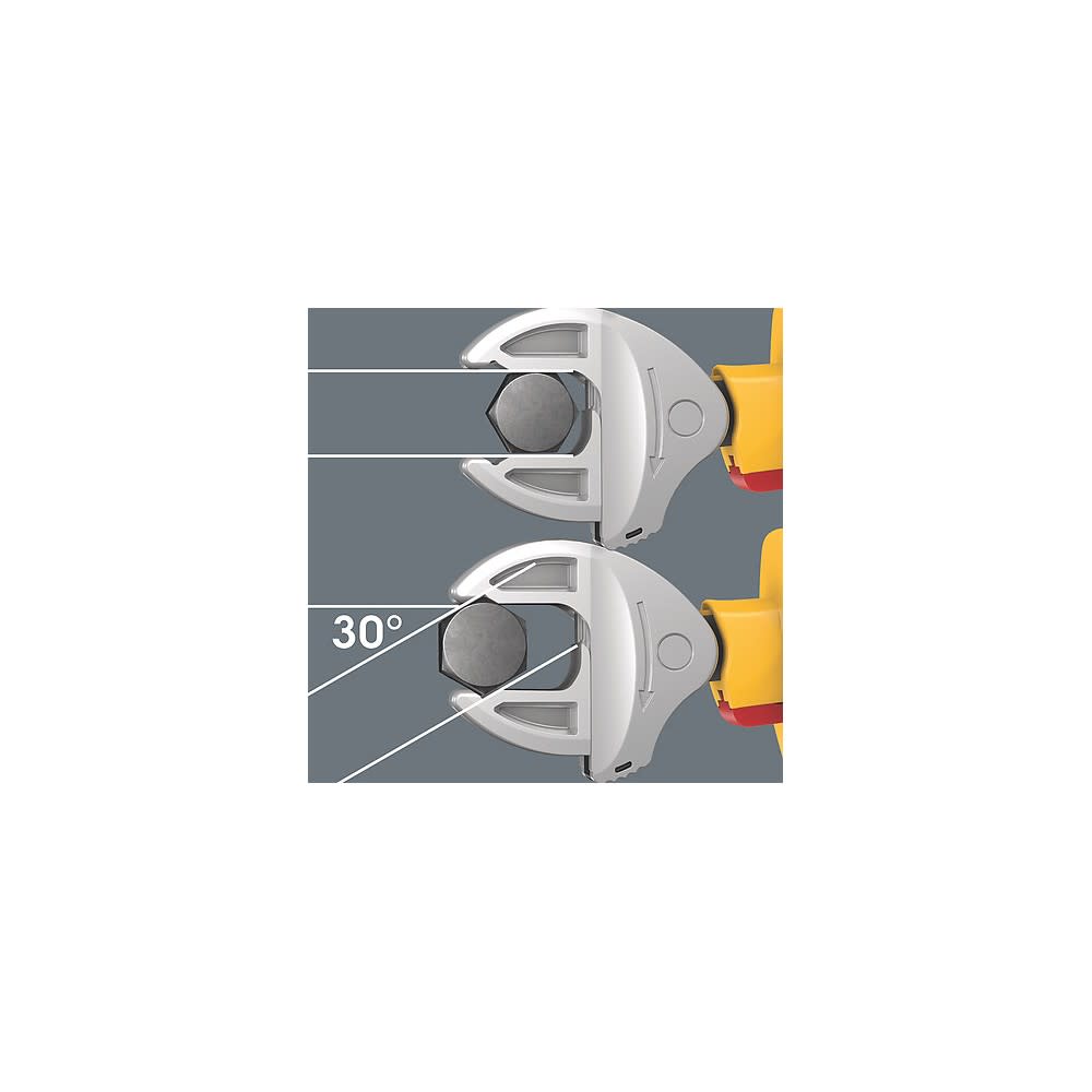 Wera Tools 6004 Joker VDE L VDE-Insulated Self-Setting Spanner - Ascmtools