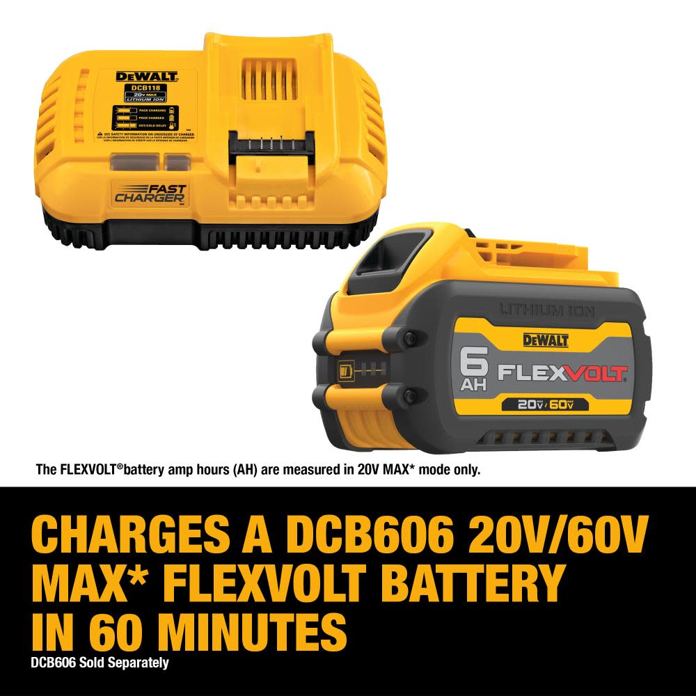 DEWALT FLEXVOLT 20V MAX* Fan Cooled Fast Charger - Ascmtools