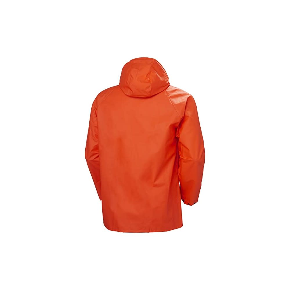 Helly Hansen Polyester Mandal Rain Jacket Dark Orange 2X - Ascmtools