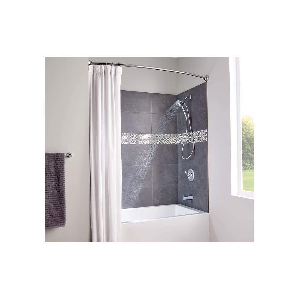 Moen Shower Rod Chrome 72″ Adjustable Curved - Ascmtools