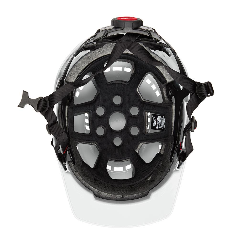 Milwaukee White Front Brim Vented Helmet with BOLT Class C - Ascmtools