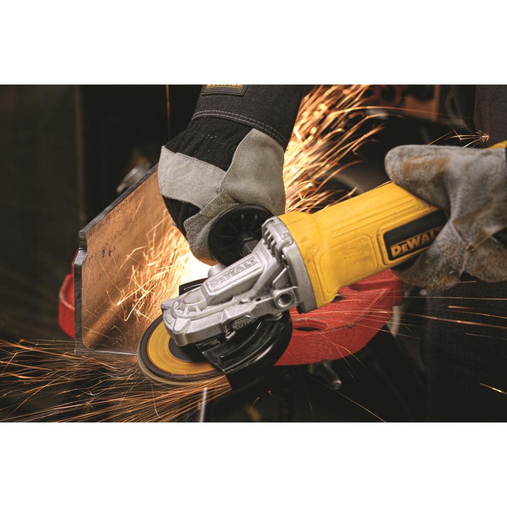 DEWALT 4 1/2″ to 5″ Flathead Paddle Switch Small Angle Grinder with No Lock-On - Ascmtools