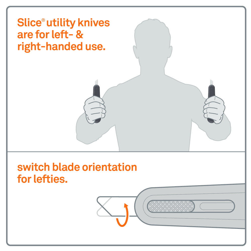 Slice Utility Knife Auto Retractable Nylon Handle - Ascmtools