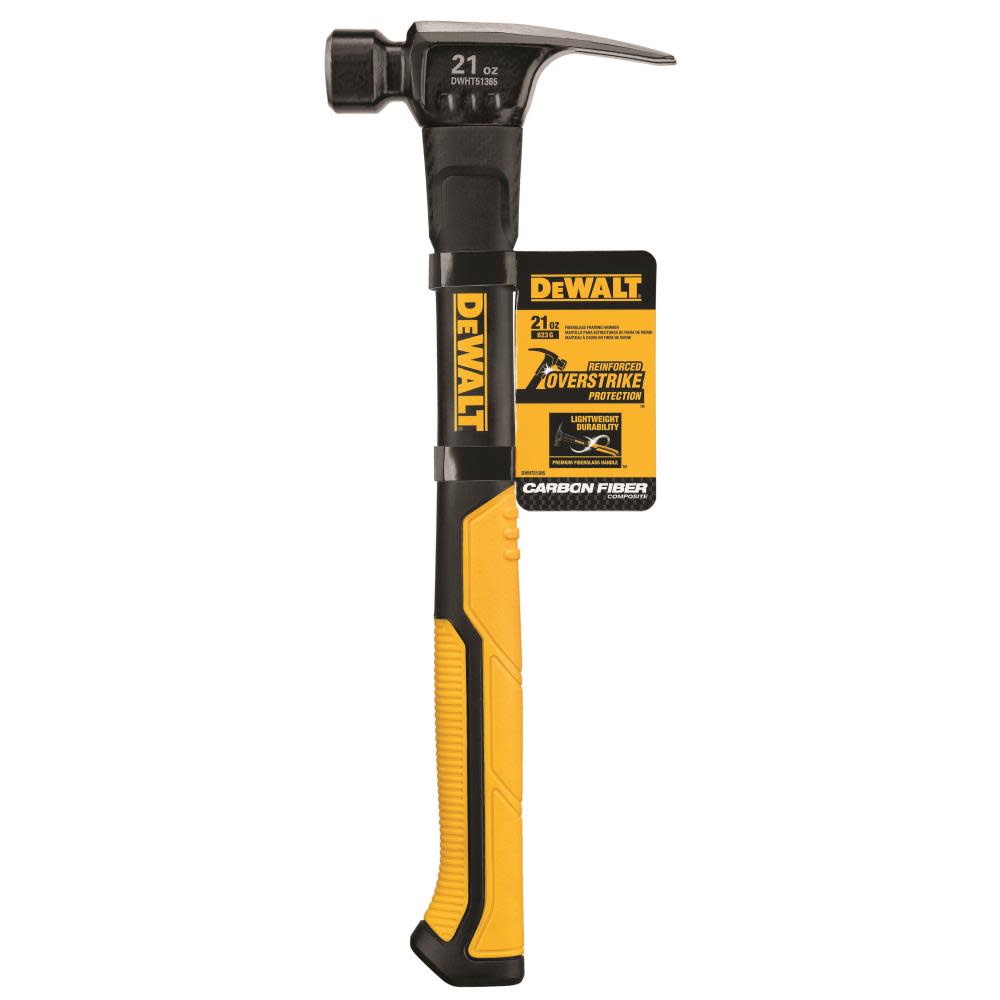 DEWALT 21 oz. Fiberglass Framing Hammer - Ascmtools