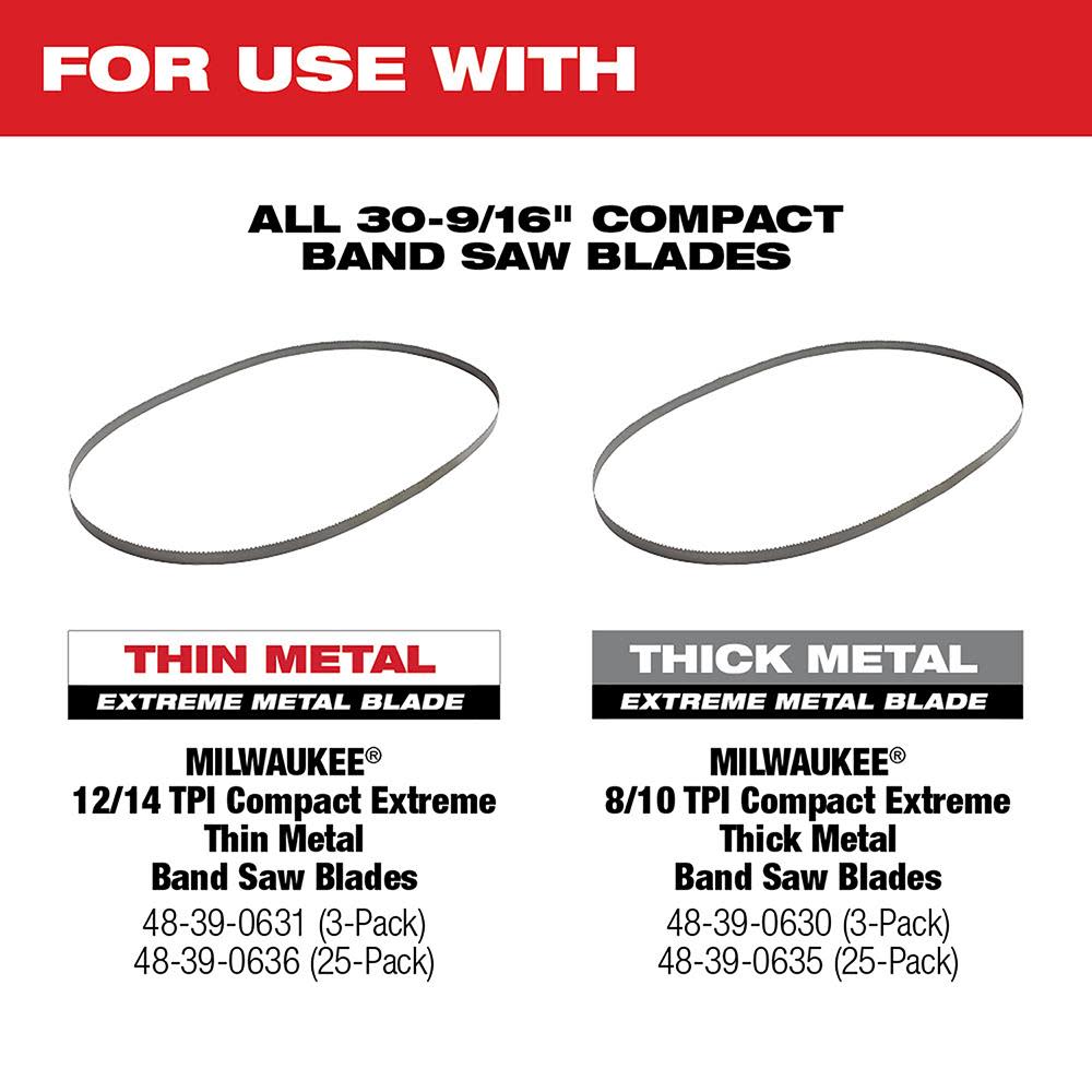 Milwaukee M12 FUEL Compact Band Saw Bare Tool - Ascmtools