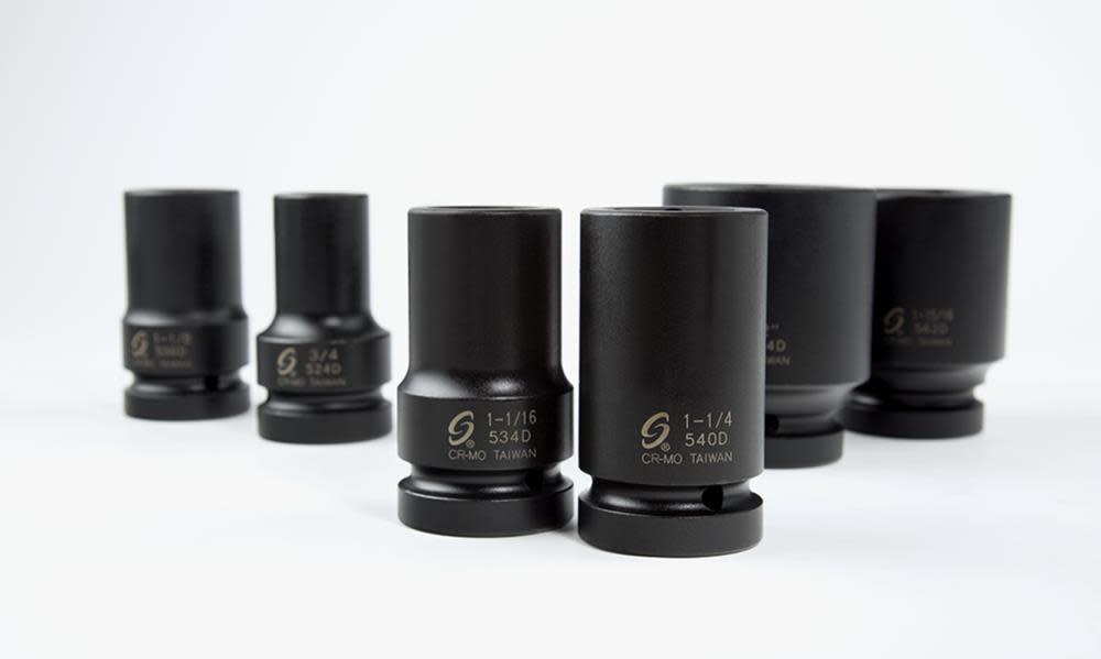 Sunex 1 In. Drive SAE Deep Impact Socket Set 21 pc. - Ascmtools