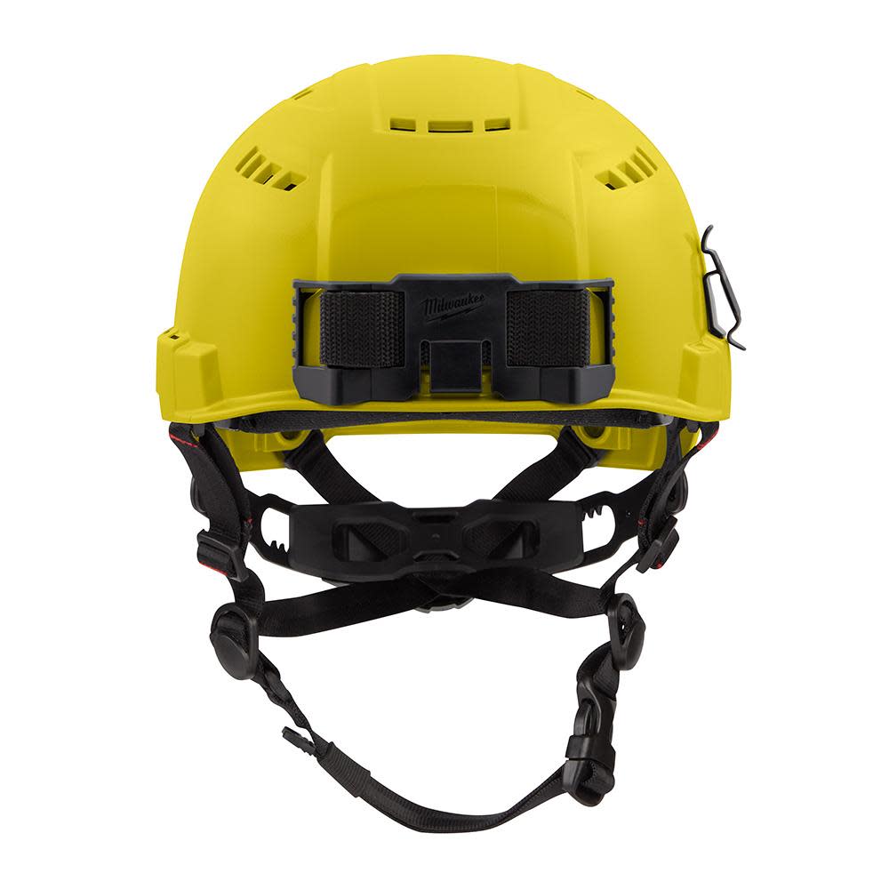 Milwaukee Yellow Vented Helmet with BOLT Class C - Ascmtools