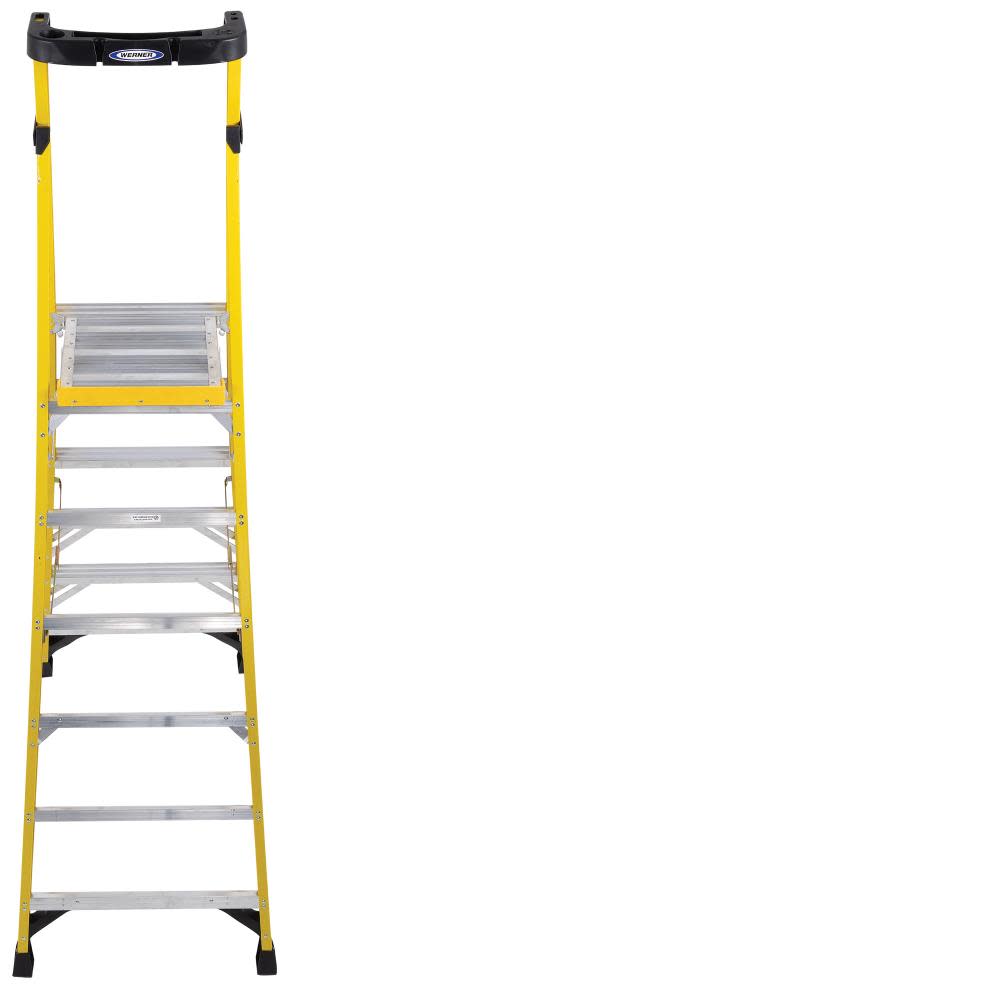 Werner Podium 6-ft Fiberglass 375-lb Type IAA Step Ladder - Ascmtools