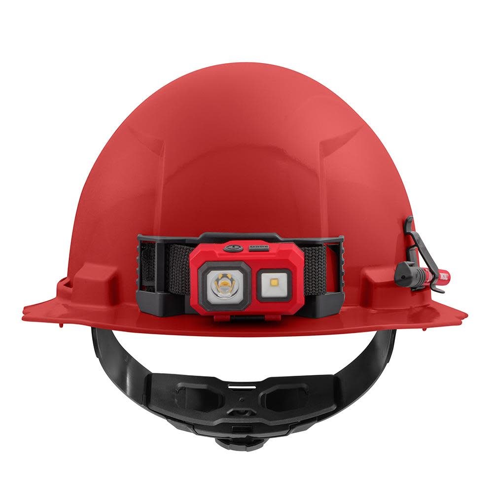 Milwaukee Red Full Brim Hard Hat with 4pt Ratcheting Suspension Type 1 Class E - Ascmtools