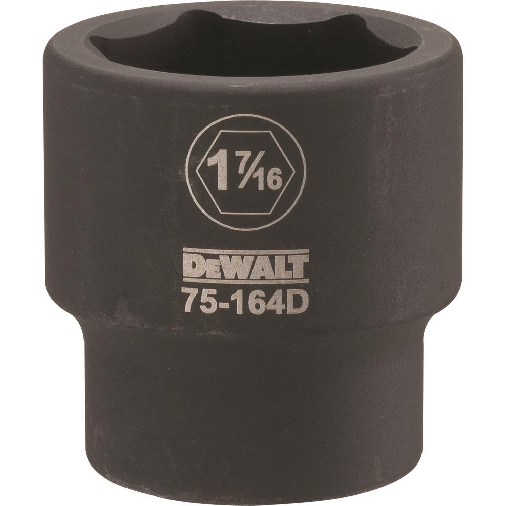 DEWALT 3/4 Drive X 1-7/16 6PT Standard Impact Socket - Ascmtools
