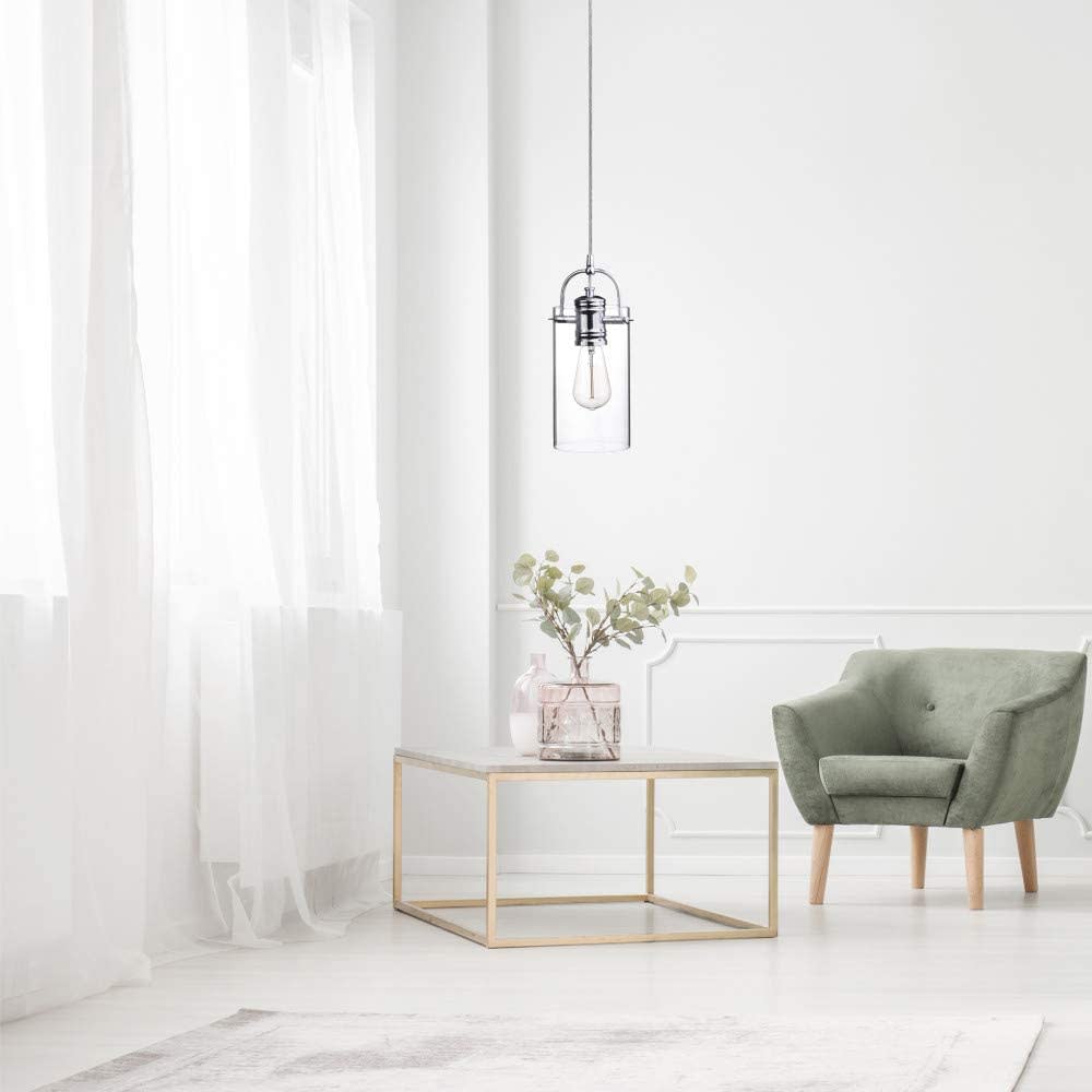 Globe Electric J Pendant Light Chrome 60W E26 1 Light - Ascmtools