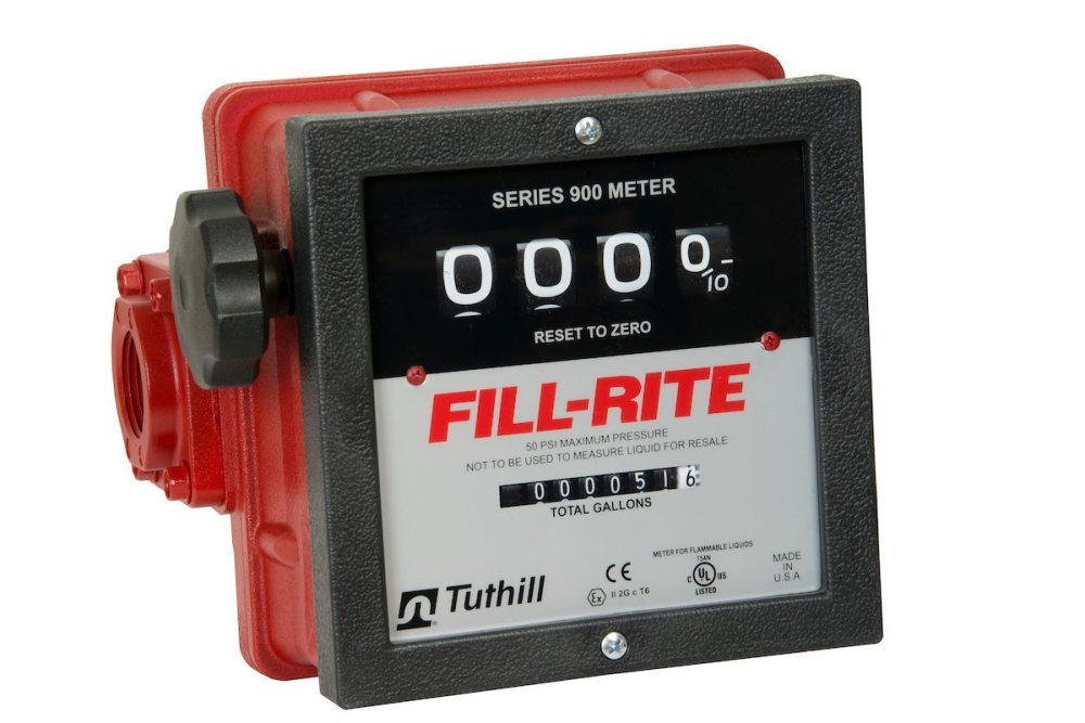 Fill-Rite 6 to 40 GPM Meter. Accuracy of 2%. Gallon Register - Ascmtools