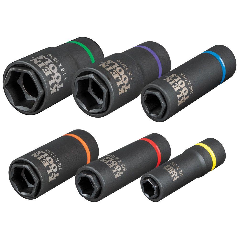 Klein Tools 2-in-1 Socket Set 6 Point 6pc - Ascmtools